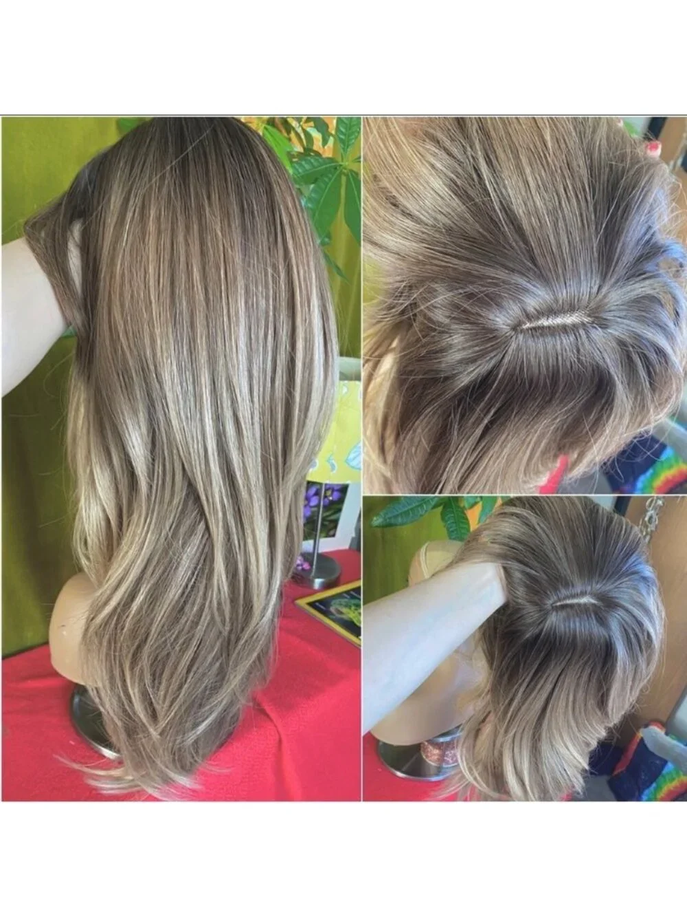 long Brown sugar a brunette blonde wig